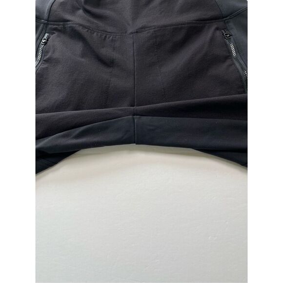 Athleta Headlands Hybrid Tight Zip Pockets Zip Back Ankle Black Size 10 353469 - Picture 8 of 11